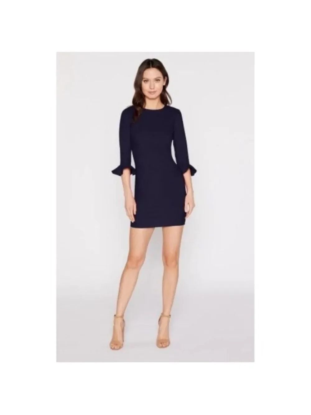 Likely Bedford Mini Dress Round Neck Casual Navy Blue 14